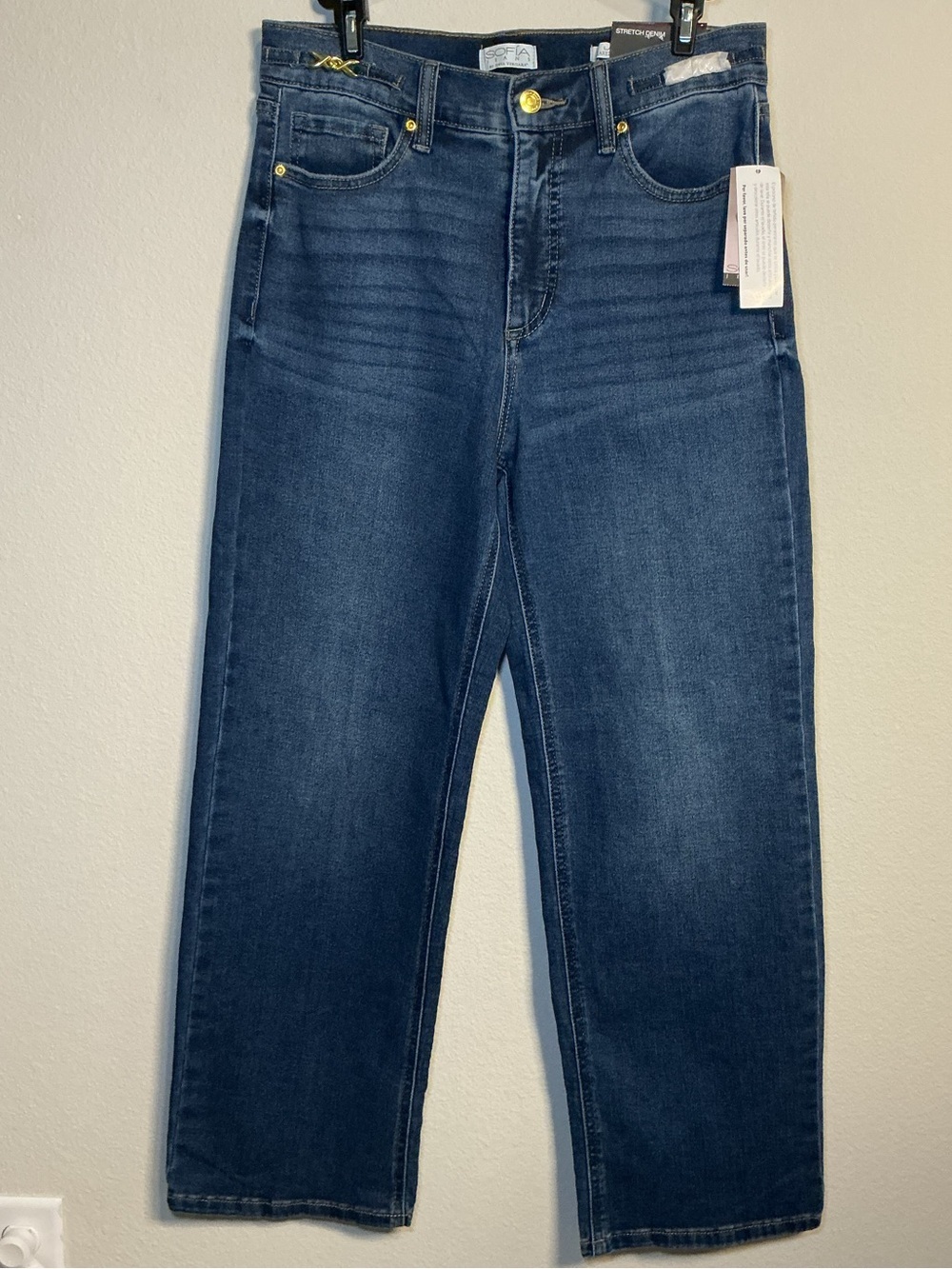 Sofia Jeans Dark Blue Straight-Leg Jeans
